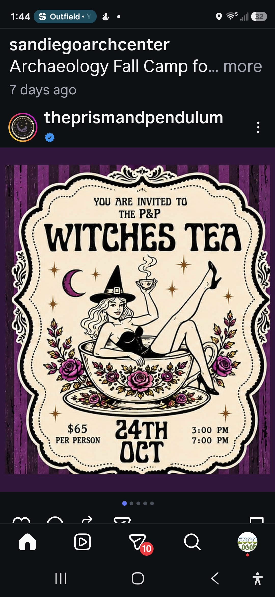Flyer for Witches Tea