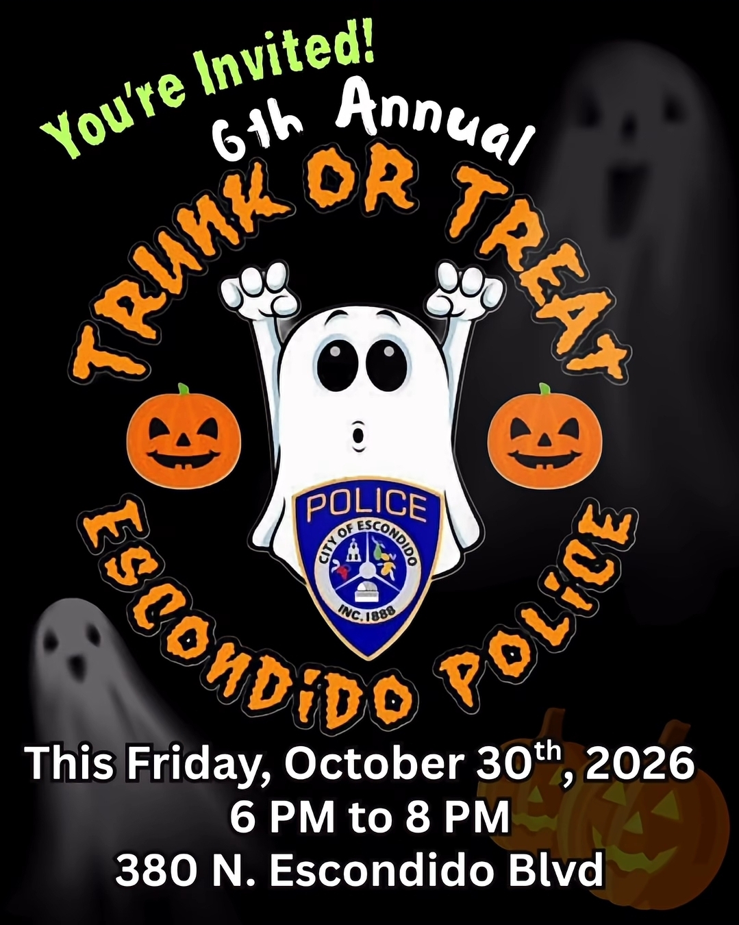 Volante de Trunk or Treat anual 6.°